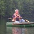 Photo of Samuel Wheeler in a boat